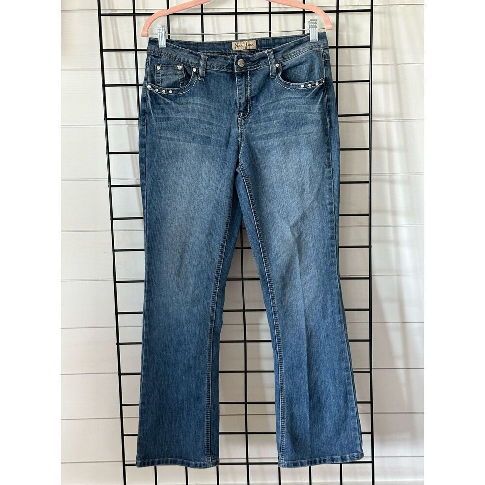 Earl Jean 10 Slim Boot Flop Pocket Medium Wash Mid-Rise Women's Jeans Vintage St